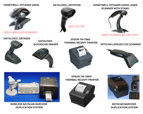 Printers & Barcode Scanners web page image